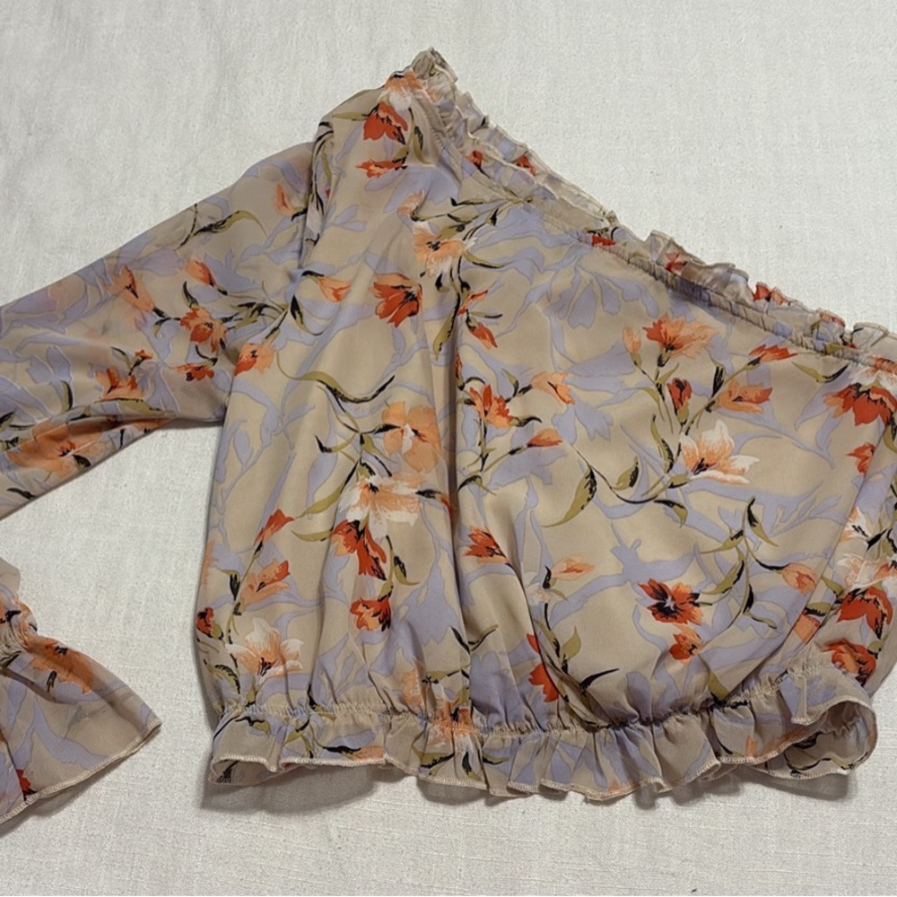 Floral Off-Shoulder Women Top